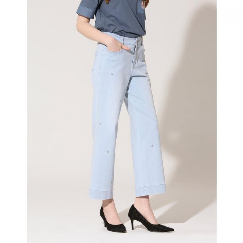 Son Jung Wan Butterfly Hotfix Denim Pants Zjl6262081