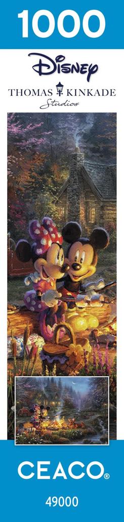 Ceaco - Disney - Thomas Kinkade - Mickey & Minnie Sweetheart Campfire - 1000 Piece Jigsaw Puzzle