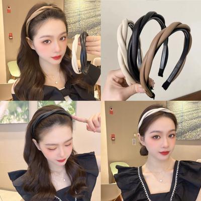 Dámská čelenka Ozdoba hlavy Lehká Protiskluzová Elastická Umělá kůže Obruč do vlasů Vlasové doplňky Dekorace