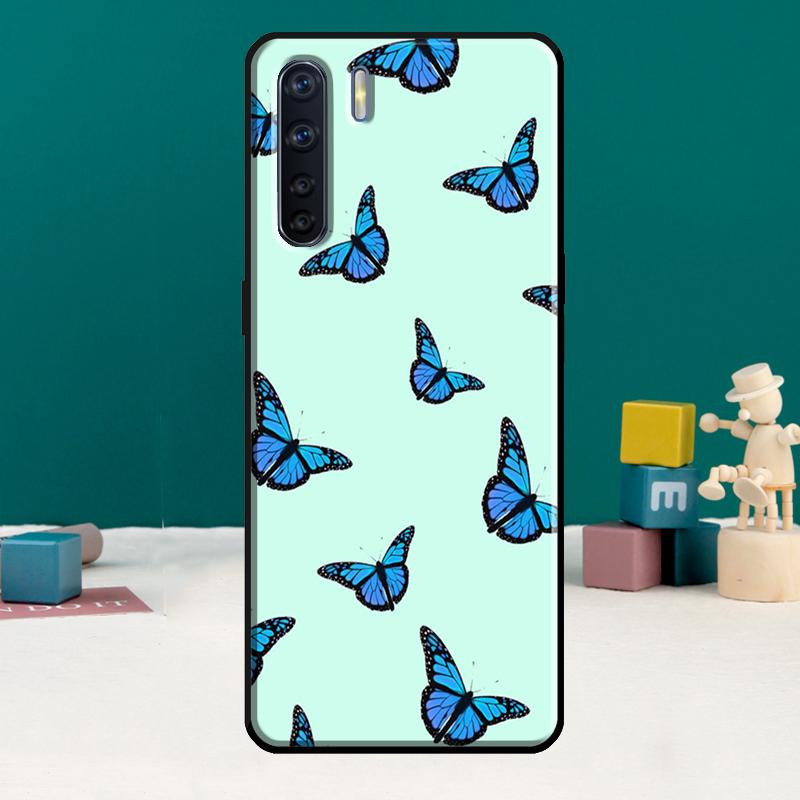 Cute Butterfly Phone Case For Oppo A17 A18 A38 A58 A78 A98 A79 A40 A60 A80 A16 A76 A96 A15 A74 A94 A54 A77