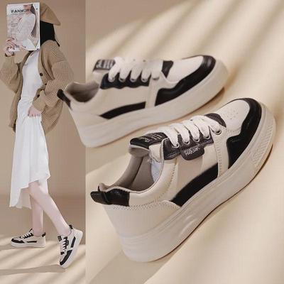 2025 Korean-Style White Sports Shoes for Women: Spring & Autumn, Casual & Trendy (Model H6519)