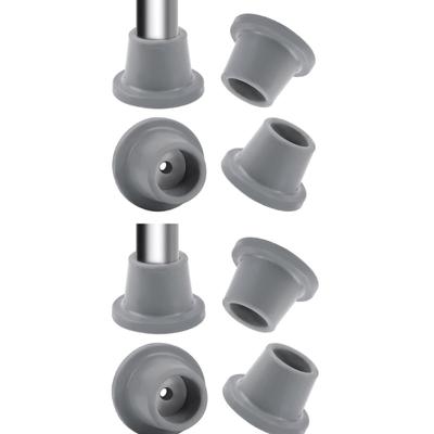 8pcs/set Rubber Foot Covers Non Slip Caps with Wide Stand Area Slip Resistant Rubber Feet Durable for Shower Chair