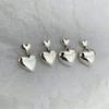 925 Sterling Silver Big Heart Drop Earrings For Women Girls Simple Temperament Hot Fashion Retro Silver 925 Jewelry