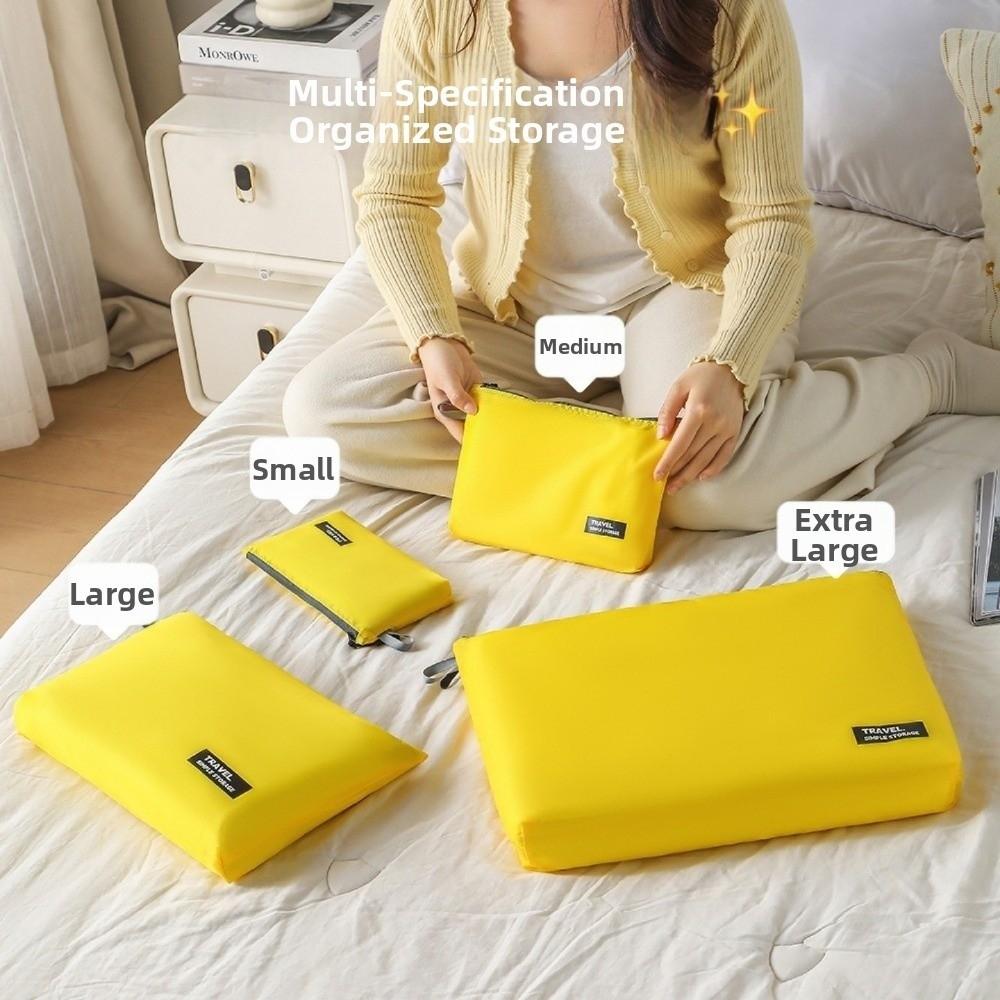 4Pcs/set Ultralight Clothing Storage Bag Waterproof Foldable Travel Organiser Pouch Water-Resistant Space Saving