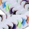 Fluffy Dramatic Cosplay for Halloween Colored Lashes False Eyelashes Cat Eye Lashes Fake Eyelashes