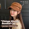 Warm Ruched Equestrian Hat Adjustable Inner Band Japanese Minimalist Hat  Fall Winter Wear