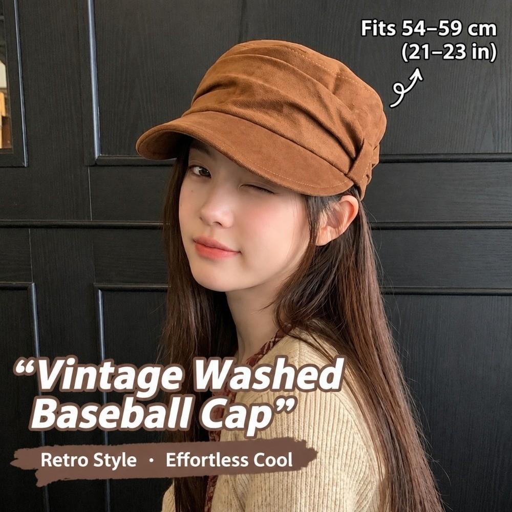Warm Ruched Equestrian Hat Adjustable Inner Band Japanese Minimalist Hat Fall Winter Wear