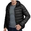 Men's  Winter Style Light Weight Feather Down Cotton Coat Hooded Coat