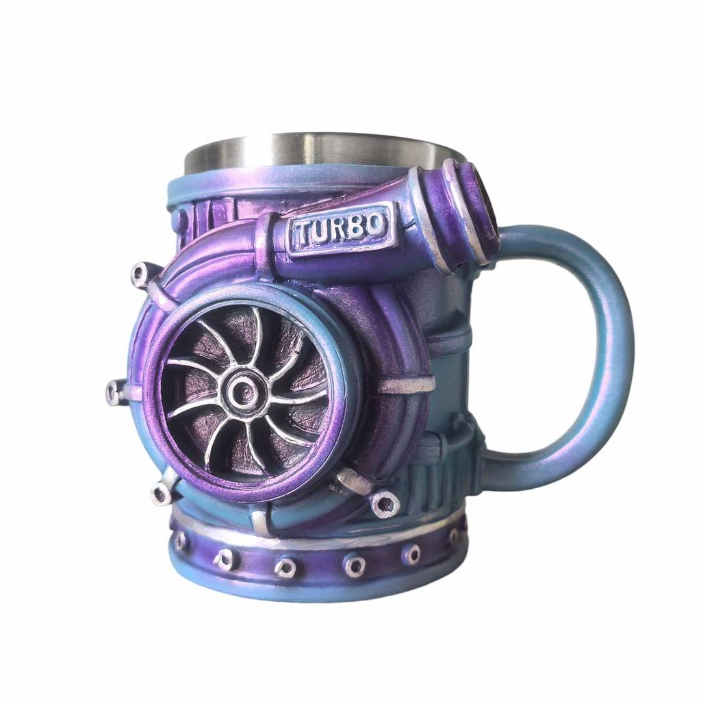10.14oz Engine-themed Coffee Mug, Personalized Coffee Mug, Creative Car Engine Coffee Mug, A Perfect Gift For Car Enthusiasts.