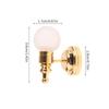1/12 Dollhouse Round Wall Lamp Led Bedside Light Dollhouse Furniture Decoration Dolls House Living Scene Decor Accessories