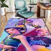Girl group Pattern Rug, Indoor/Outdoor Mat, for Picnic, Gameroom, Bedroom, Office, Living Room, Home Decor Carpet, Birthday Gift