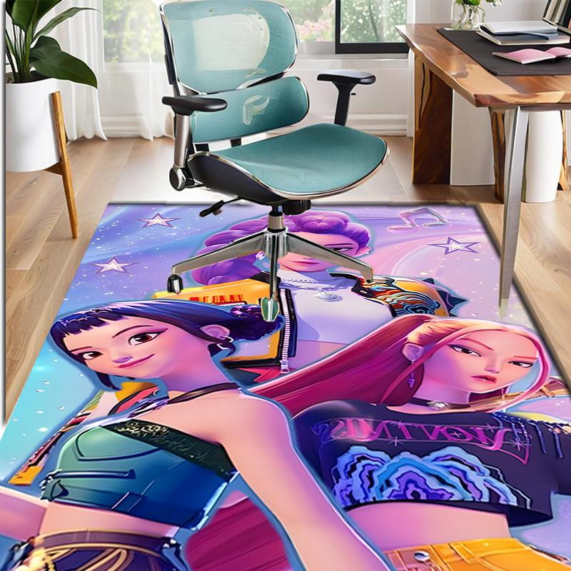 Girl group Pattern Rug, Indoor/Outdoor Mat, for Picnic, Gameroom, Bedroom, Office, Living Room, Home Decor Carpet, Birthday Gift