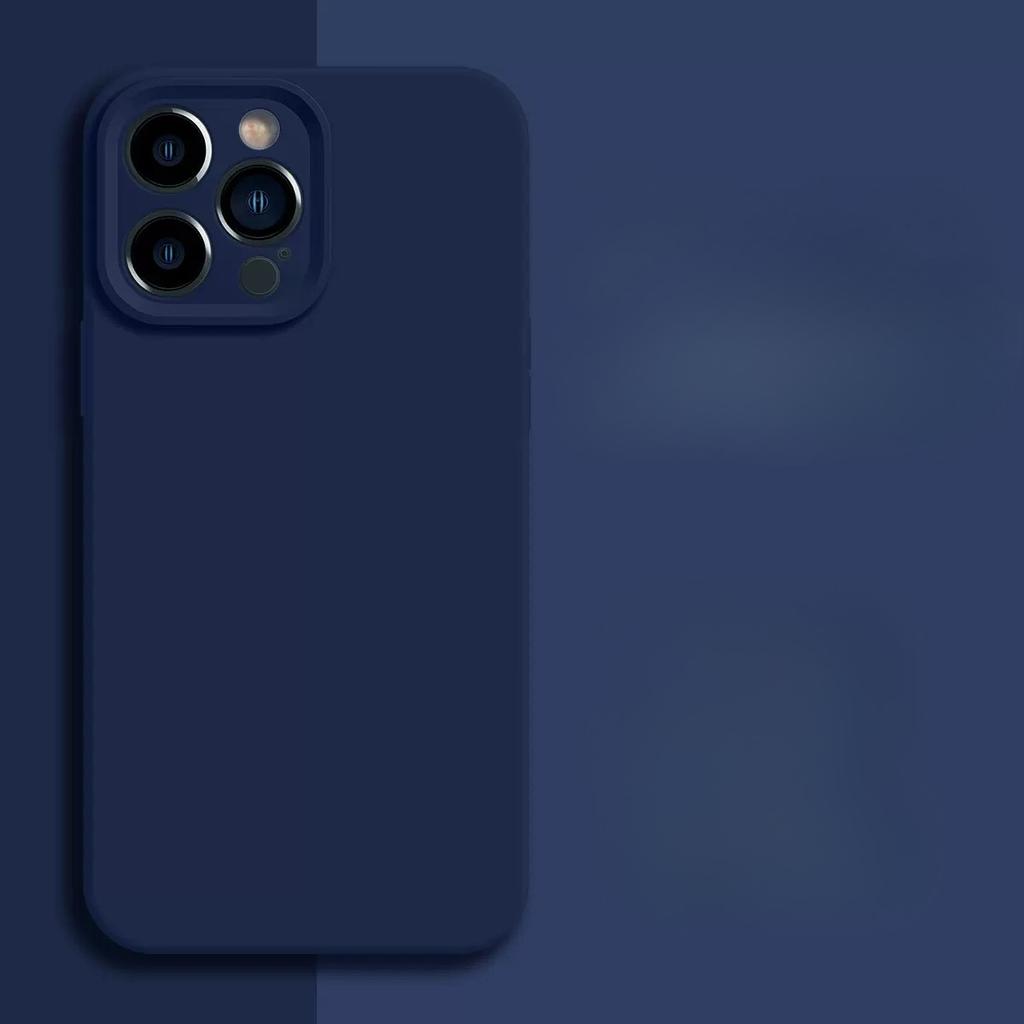 Official Phone Case For IPhone Air 16 15 14 13 11 12 Pro Max Plus Silicone Solid Color Fall and Collision Protection Cover