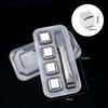 4/8PCS Reusable Whiskey Stones Stainless Steel Ice Cubes Quick-Freeze Wine Cooler Food Grade Metal Pellets Beer Cooler Bar Tool