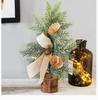 25CM Mini Christmas Tree Tabletop Decoration - Potted Plant Ornament for Window or Festival Scene Layout