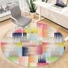 1pc Abstract Pattern Office Round Rug, Non-slip, Soft and Durable Office Rug for Interior Decoration, Perfect for Office, Beautiful Decoration yy26031
