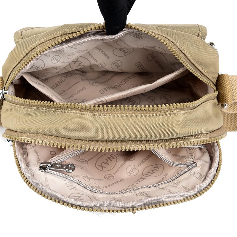 Small Square Bag Women's Shoulder Bag Nylon Crossbody Bag Mobile Phone Bag