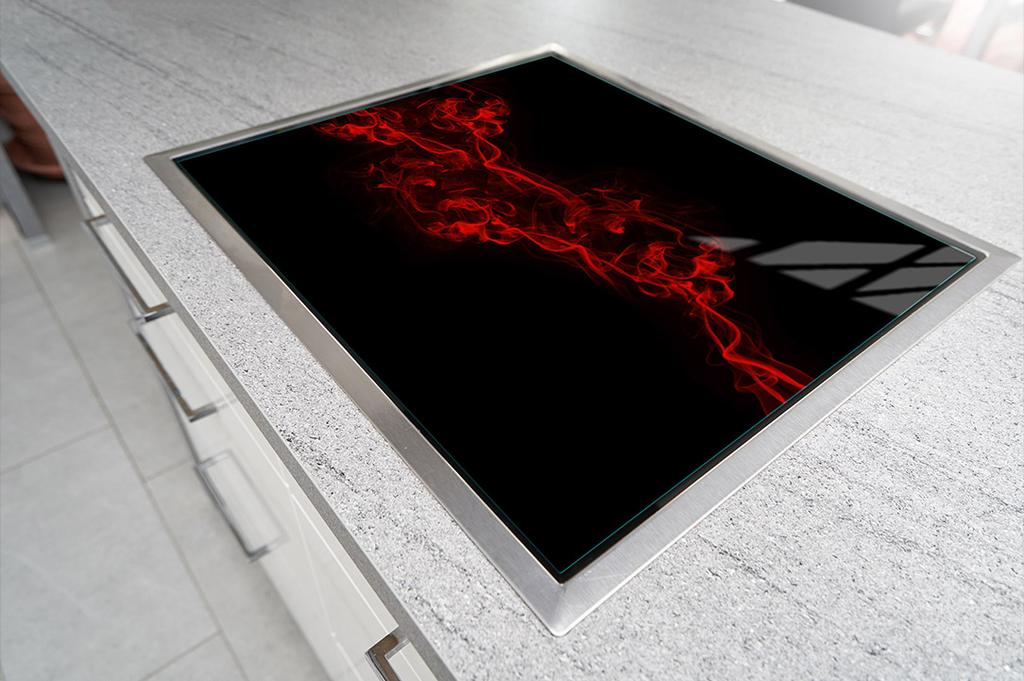 GLAS-KOCHFELDSCHUTZPLATTE 70x52 SCHWARZ