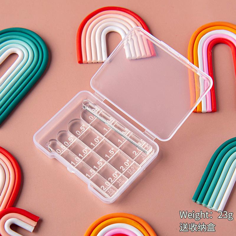 

Ceramic Soft Pottery Arc Scale Clay Sculpture Measuring Ruler Pottery Tool Ruler for Carving Shaping Clay Sculpture Modeling