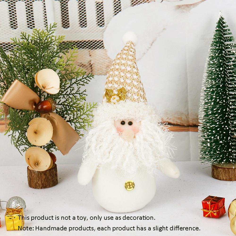 

1pc /2pcs Christmas Ornaments Dolls, Santa Claus and Snowman Doll, White Dolls for Christmas House Holiday Decoration