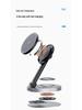 Adjustable 3-in-1 Foldable Magnetic Wireless Charger for iPhone, Apple Watch, and Earphones.