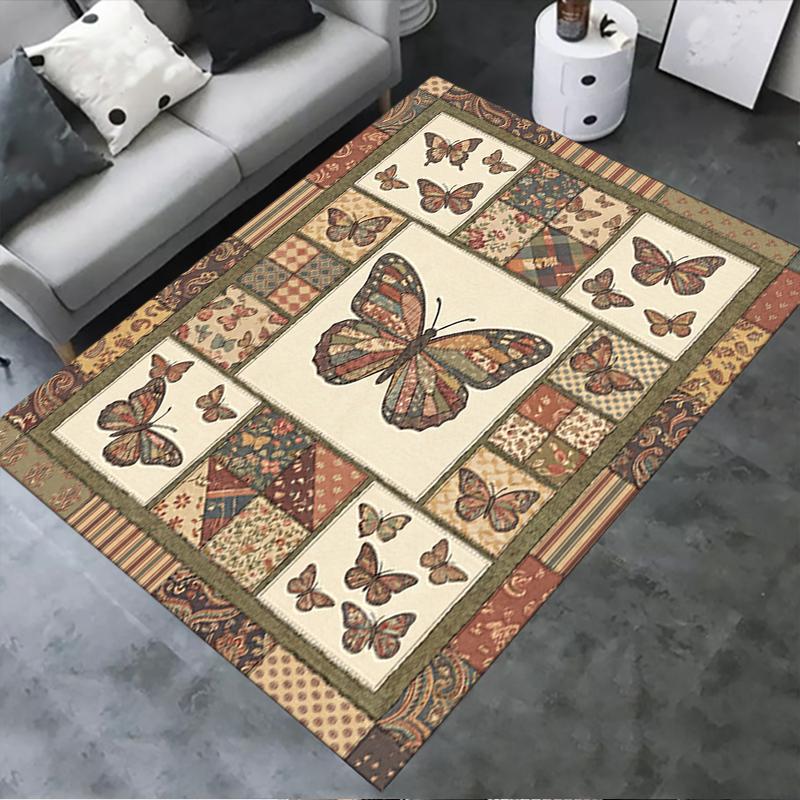 

2025 New Butterfly Decoration Carpet Rug for Living Room Bedroom Home Sofa Decoration,Kids play Non-slip Floor Mat21 40x60cm( 15x23in )