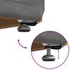 Stool Dark Grey 61 X 41 X 40 Cm Velvet and Engineered Wood