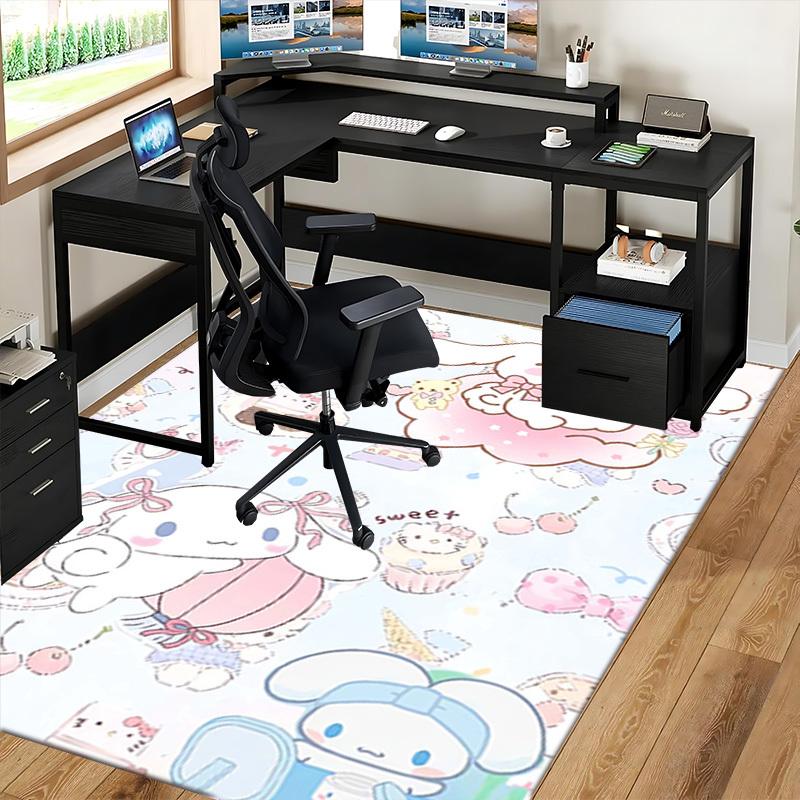 Anime Cartoon Design Chair Mat - Non-Slip Carpet for Office Chairs, Festive Gift, Suitable for All Seasons, Decorative Rug for Home, Living Room, Bedr