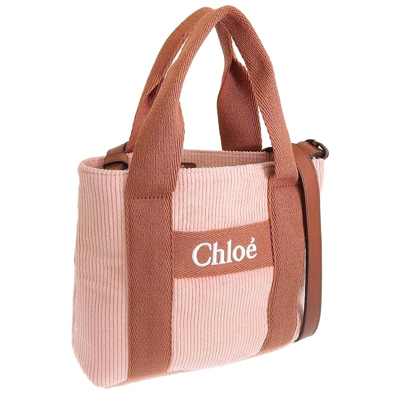

[Chloe] bag ladies shoulder bag 2way Crossbody tote bag handbag corduroy pink C20274 454 chloe kids Chloe Kids Adults also OK [product]