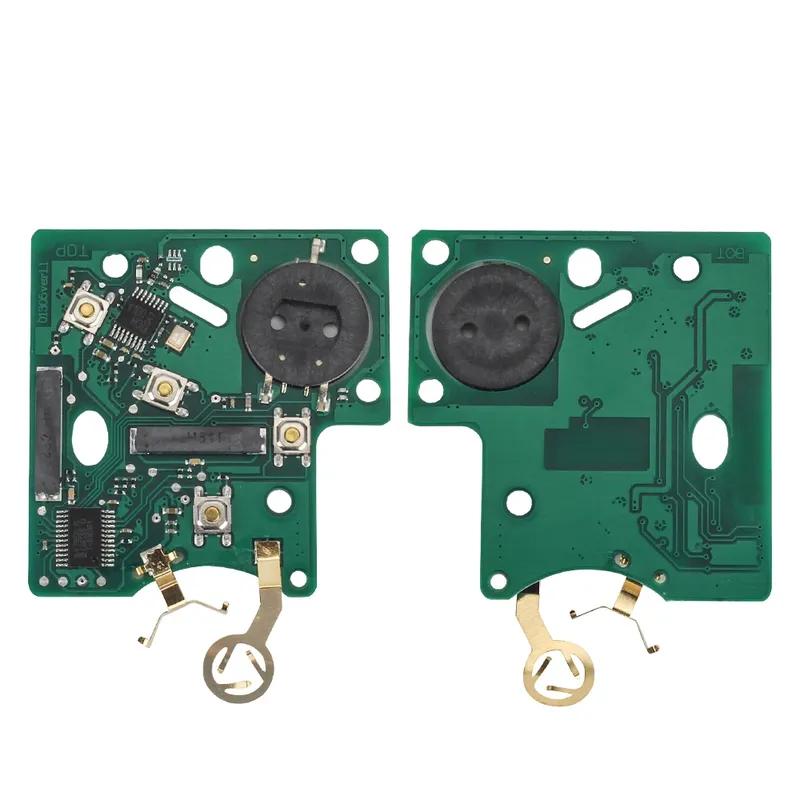 KEYYOU 433MHz PCF7952 Chip 4 Tasten Auto Fernbedienung Schlüsselkarte Für Renault Megane III Laguna III Koleos CLIO Smart Card 2008-2011