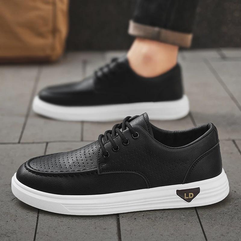 Fashion New Mens Casual Shoes British Style Fashion Breathable Formal Business Daily Urban Shoes for Male Dress Sneakers Plus Size 48