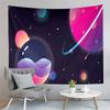 Geometry Style Tapestry Blue Mountains Pink Sky Sunset Tapestry Home Living Room Dorm Bedroom Aesthetics Decoration Tapestries