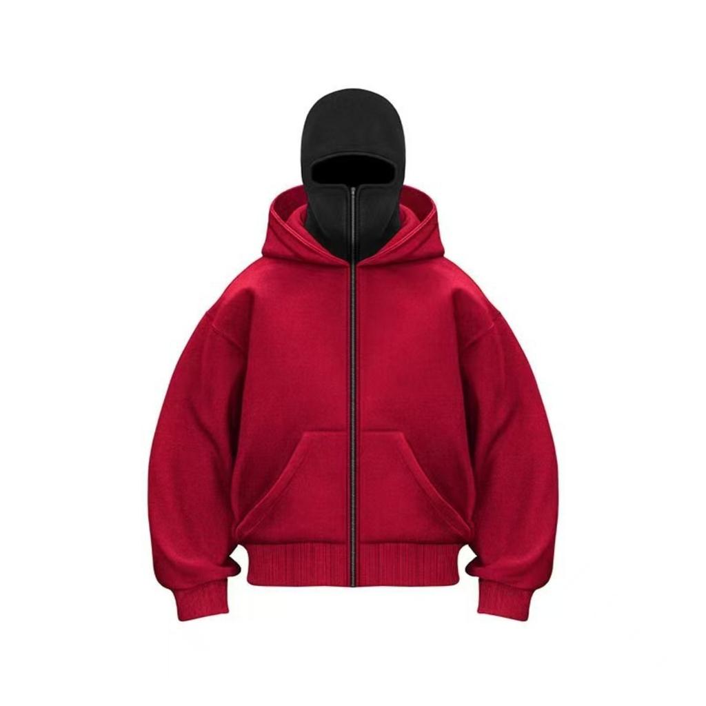 Unique Design for Spring and Autumn Season, Double-layer Hooded Zipper Sweatshirt Jacket, Loose Street Style for Men and Women, Couple Style