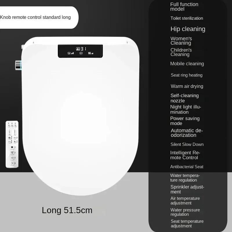 Smart Automatic Bidet Toilet Seat with Heating Function - Universal Fit for U-Shaped & D-Shaped Toilets