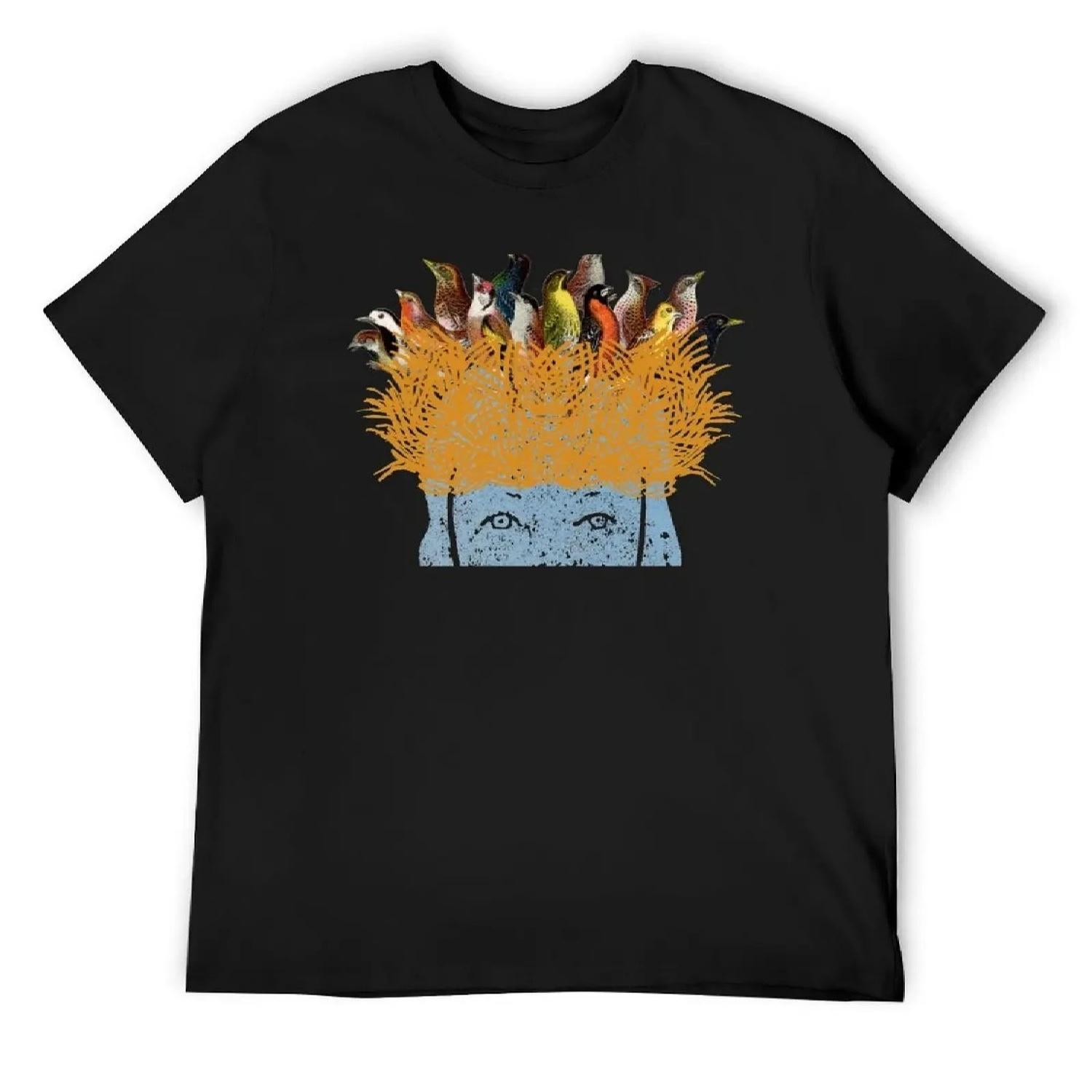 

Bird nest head T-Shirt new gifts and t-shirts essential t shirt sports fans mens fashion XXXXXL чорний
