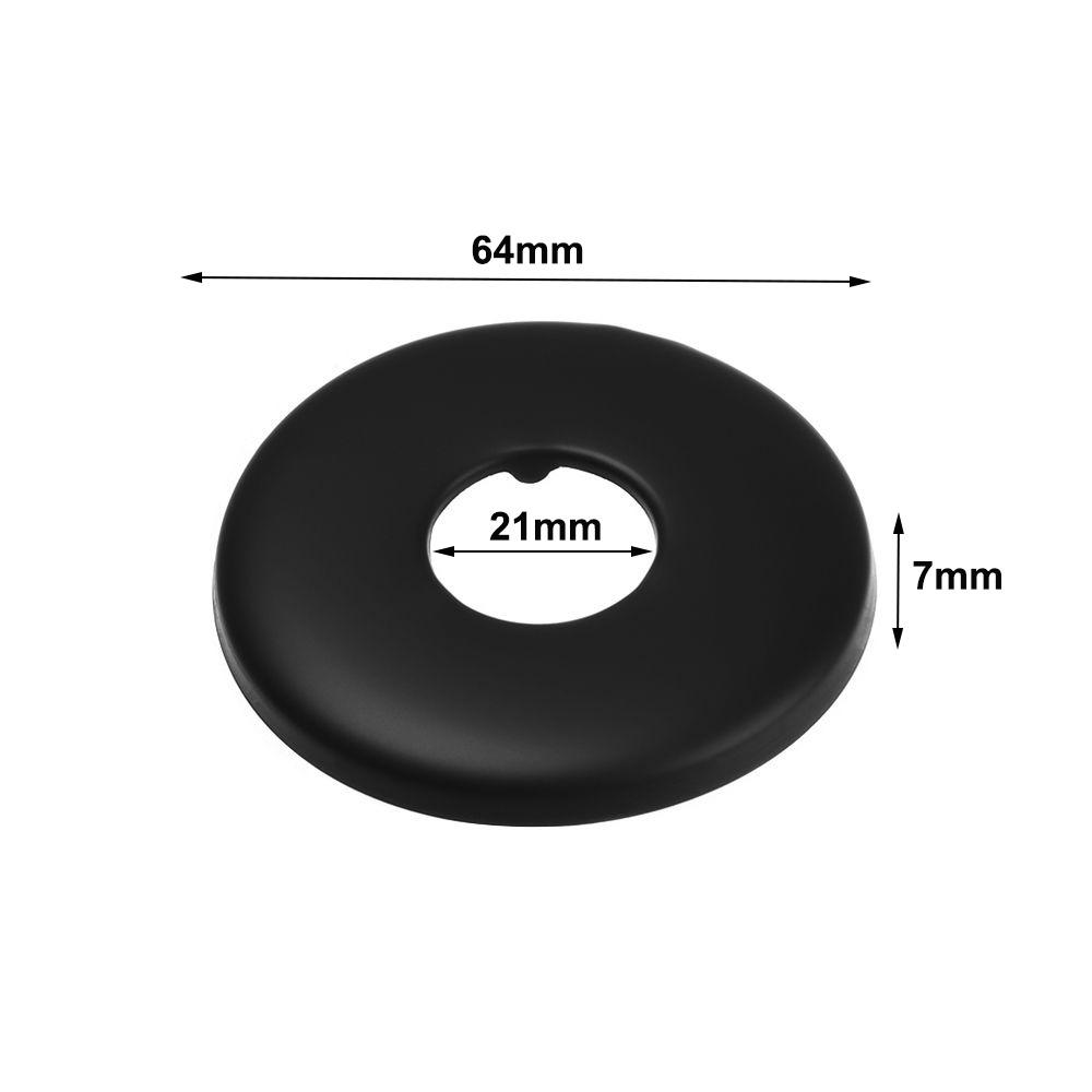 Black Shower Faucet Cover Chrome Finish Shower Arm Flange New Flange Cover Plate