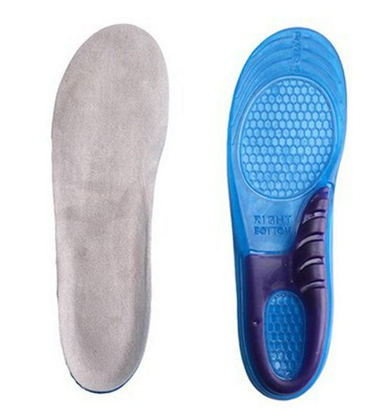 Enhanced Silicone Shock-Absorbing Sports Insoles for Men & Women