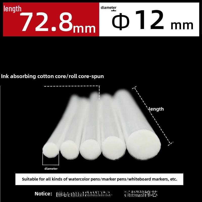 Aquarellpenn Blekk Veike Fiber Rullkjerne for Eyeliner Marker & Aromaterapi Absorberende Bomullsveke