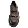 Zara Lightweight Vintage Distressed Effect Tassel Simple Square Toe Thick Sole Loafers Men Loafers Brown 12625520-38