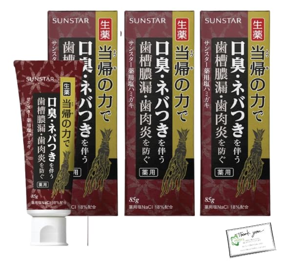 

Sunstar Angelica Power Medicinal Salt Toothpaste 85g (Quasi-drug) x 3 IIDAYS Original