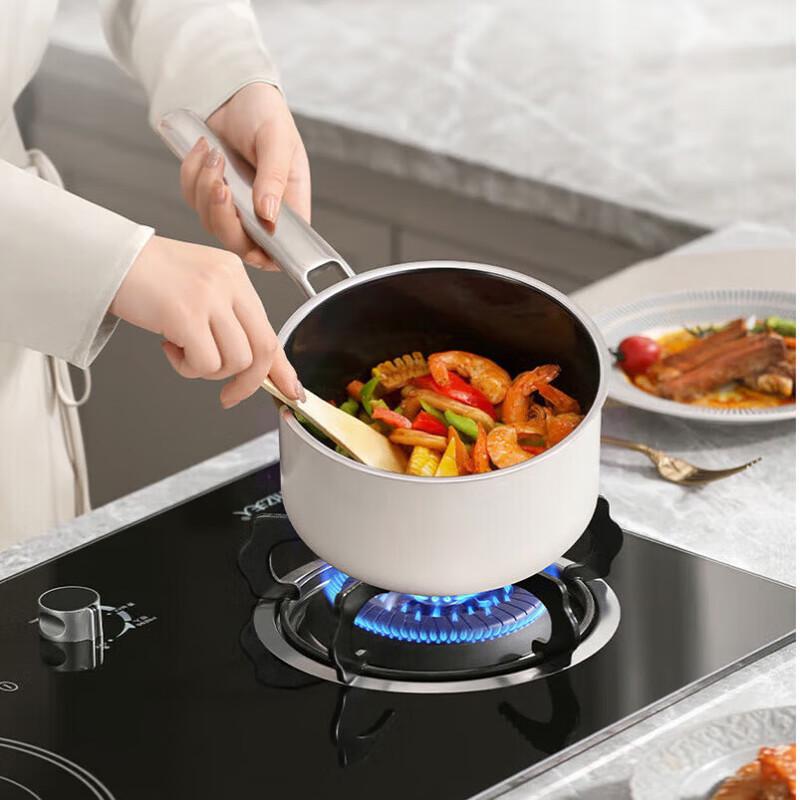 DESLON 18cm Enamel Stainless Steel Milk Pot