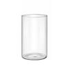 Support de bougie en verre transparent Vase cylindrique en verre Porte-bougie Créez un décor unique pour la décoration de la chambre à coucher, du bureau