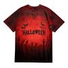 Men's Halloween Printed Round Neck Raglan Short Sleeve Top T-Shirt