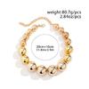 Vintage Big Beads Choker Necklace For Women Girls Exaggerated Clavicle Chain