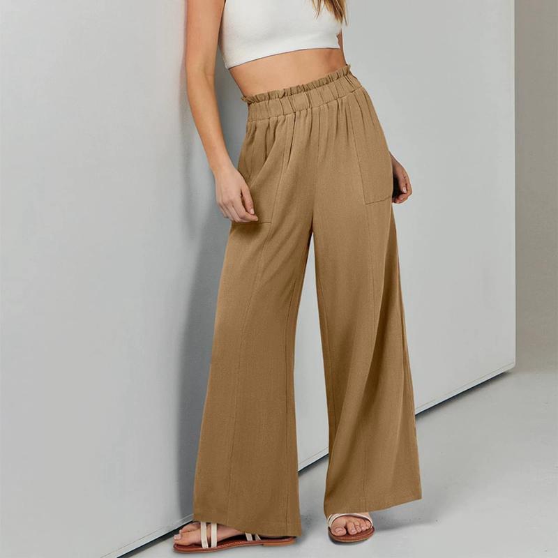 

Women s Loose Casual Pants Wide-leg Pants L