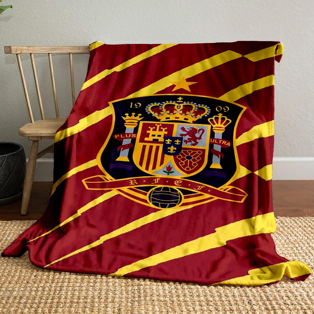 Spanish Flag Style Designed Flannel blanket for bedroom, living room, sofa, and nap