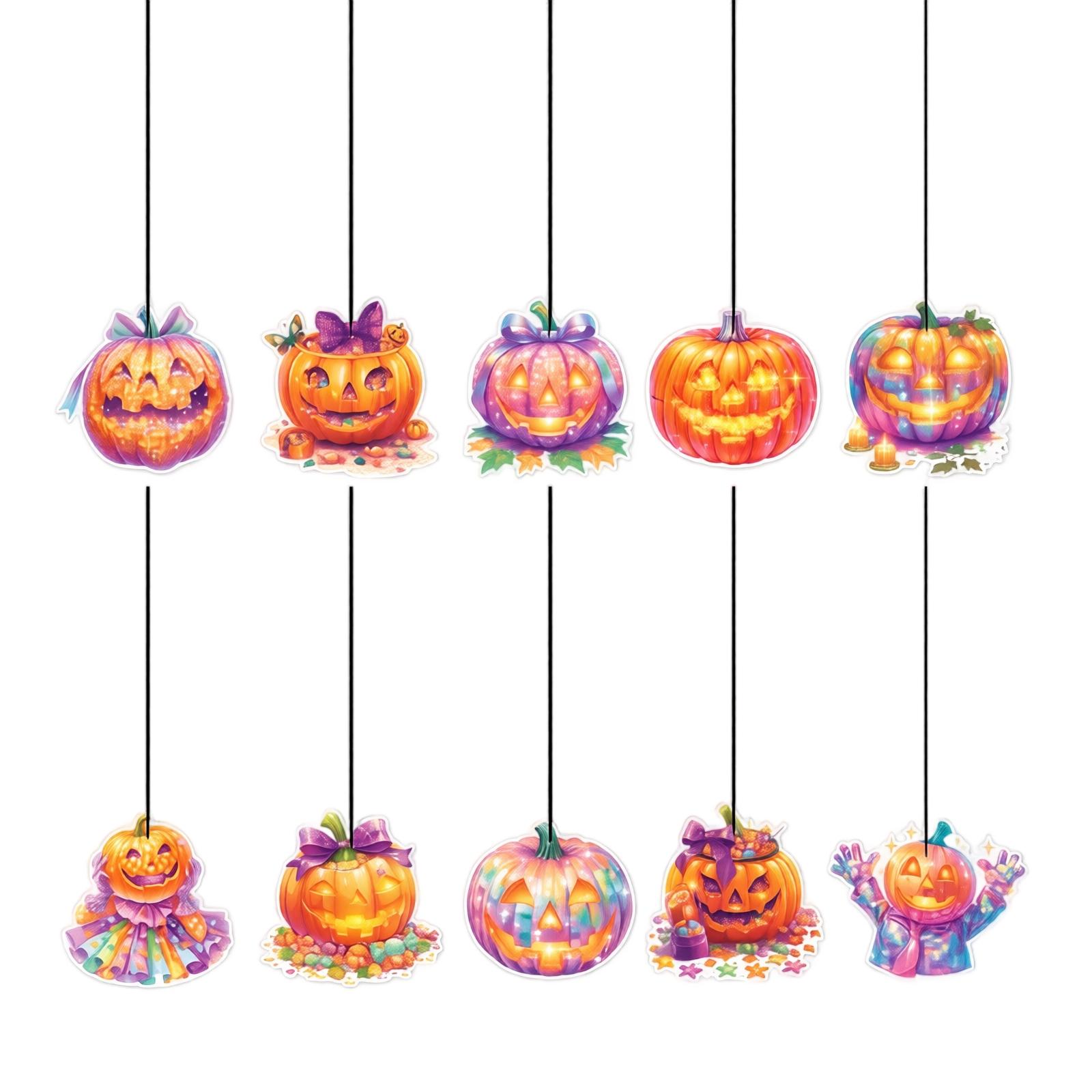 Pumpkin Hanging Decorations for Halloween Party, Pumpkin Themed Birthday Party Ceiling Hanging Ornaments One Size