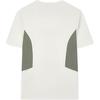 FILA Fashion Casual Color Block Loose Round Neck Short Sleeve T-Shirt Men tops Cloud-Mushroom-White F71M429102F-BK