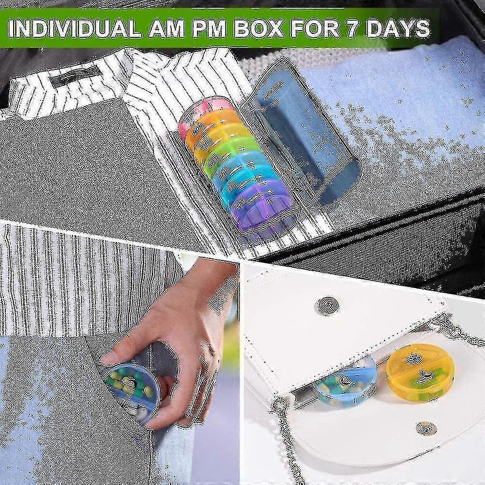 Pill Izer,weekly Am-pm Pill Box,7 Day Pill Boxes Medicine C
