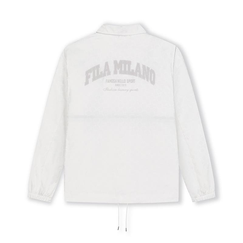 New FILA Jackets Men's Cloud White F11M435702FWT